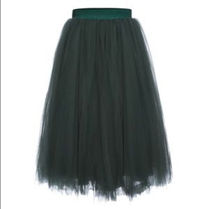 Hunter Emerald Green tulle skirt